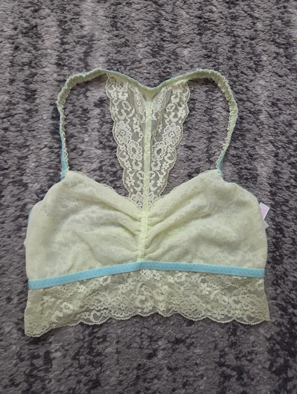 Bundle (2) Lace Bralettes: PINK VS Racerback & Aerie Strapless Bandeau | Size M